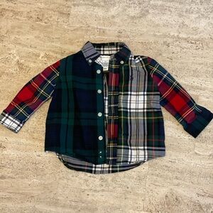 Ralph Lauren Multicolor Plaid Toddler Button-Up Shirt